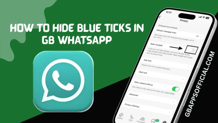 How to hide blue ticks in GB WhatsApp