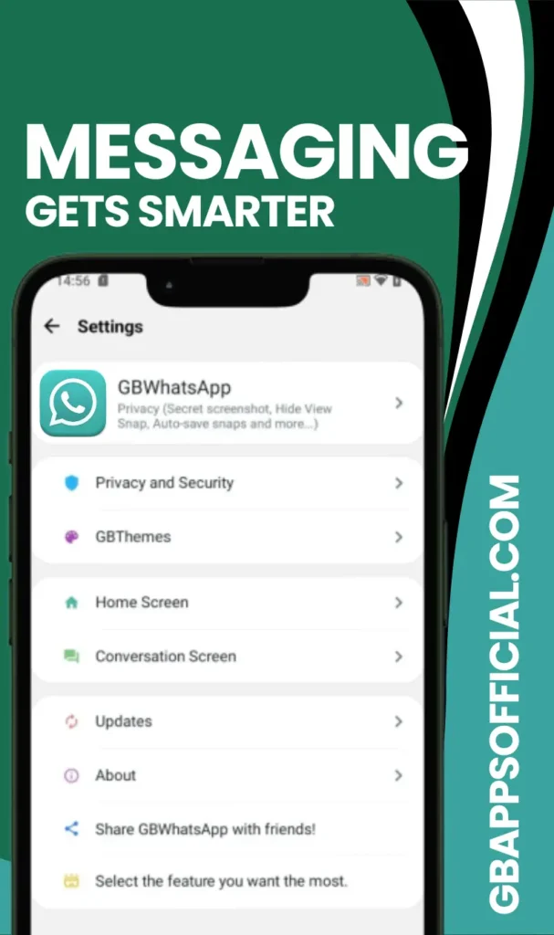 Messaging features of gb whatsapp