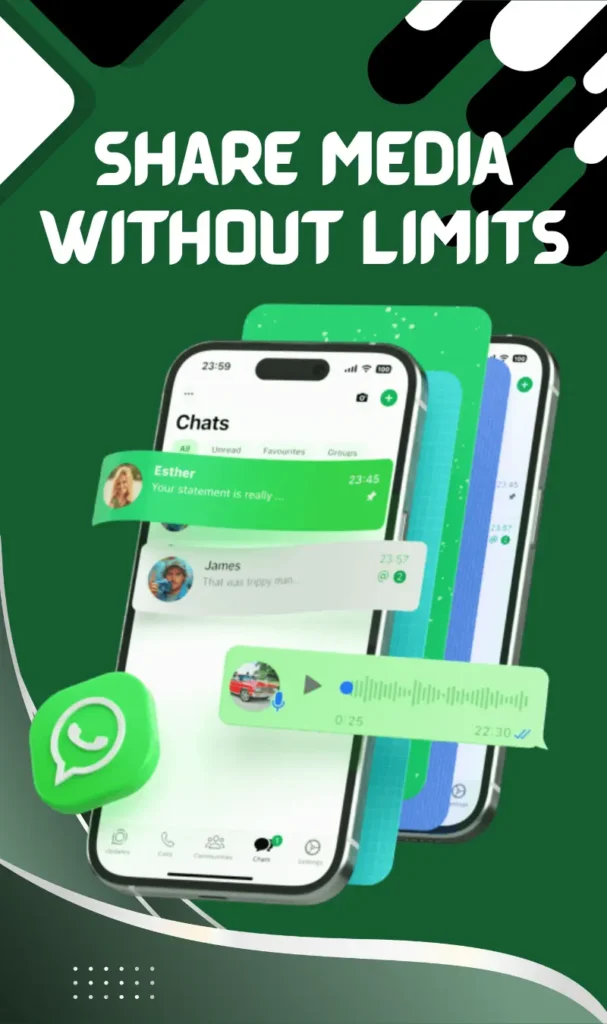 Share Media Without Limits in gb whatsapp